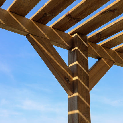 Mercia Pergola Mercia 13 x 7 (4.0m x 2.0m) Pressure Treated Modern Wooden Pergola ESDXL21PT063SK Mercia 13 x 7 (4.0m x 2.0m) Pressure Treated Modern Wooden Pergola 5029442023915