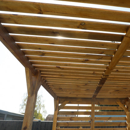 Mercia Pergola Mercia 13 x 7 (4.0m x 2.0m) Pressure Treated Modern Wooden Pergola ESDXL21PT063SK Mercia 13 x 7 (4.0m x 2.0m) Pressure Treated Modern Wooden Pergola 5029442023915