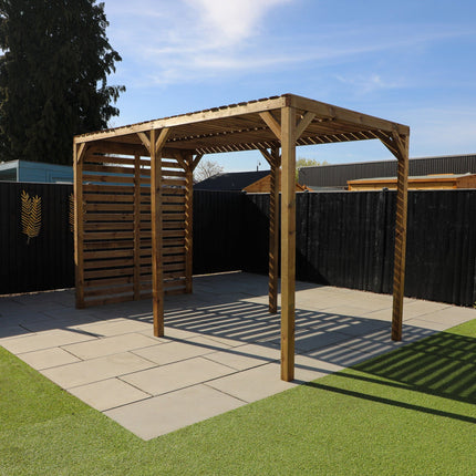 Mercia Pergola Mercia 13 x 7 (4.0m x 2.0m) Pressure Treated Modern Wooden Pergola ESDXL21PT063SK Mercia 13 x 7 (4.0m x 2.0m) Pressure Treated Modern Wooden Pergola 5029442023915