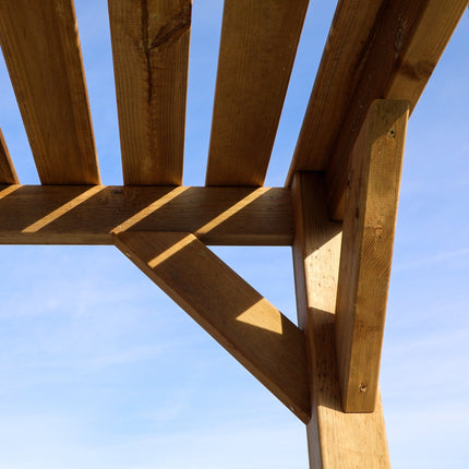 Mercia Pergola Mercia 7 x 7 (2.0m x 2.0m) Pressure Treated Modern Wooden Pergola ESDXL21PT062SK Mercia 7 x 7 (2.0m x 2.0m) Pressure Treated Modern Wooden Pergola 5029442023908