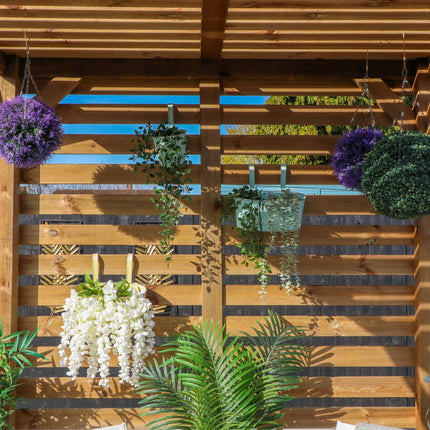 Mercia Pergola Mercia 7 x 7 (2.0m x 2.0m) Pressure Treated Modern Wooden Pergola ESDXL21PT062SK Mercia 7 x 7 (2.0m x 2.0m) Pressure Treated Modern Wooden Pergola 5029442023908