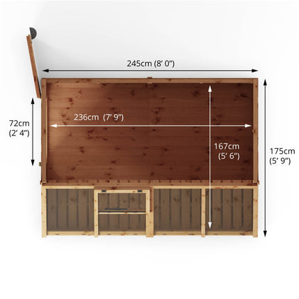 Mercia Potting Shed Mercia 8 x 6 Premium Potting Shed Greenhouse Mercia 8 x 6 Premium Potting Shed Greenhouse