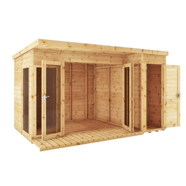 Mercia Summerhouse Mercia 12 x 8 Premium Garden Room Summerhouse With Side Shed Mercia 12 x 8 Premium Garden Room Summerhouse With Side Shed