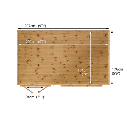 Mercia Summerhouses Mercia 10 x 6 Maine Pent Summerhouse Mercia 10 x 6 Maine Pent Summerhouse