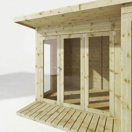 Mercia Summerhouses Mercia 10 x 8 Premium Garden Room Summerhouse With Side Shed Mercia 10 x 8 Premium Garden Room Summerhouse With Side Shed