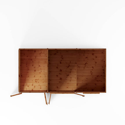 Mercia Summerhouses Mercia 12 x 6 Maine Pent Summerhouse With Side Shed Mercia 12 x 6 Maine Pent Summerhouse With Side Shed