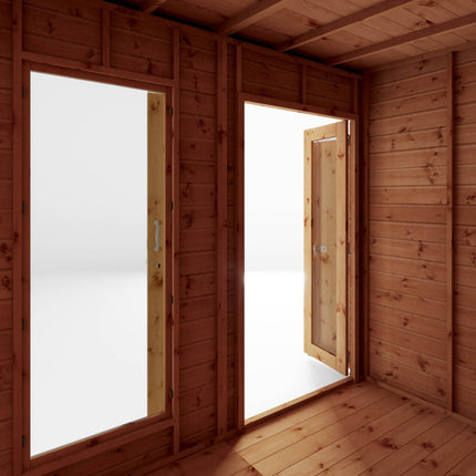 Mercia Summerhouses Mercia 12 x 6 Maine Pent Summerhouse With Side Shed Mercia 12 x 6 Maine Pent Summerhouse With Side Shed