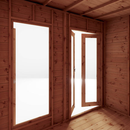 Mercia Summerhouses Mercia 12 x 6 Maine Pent Summerhouse With Side Shed Mercia 12 x 6 Maine Pent Summerhouse With Side Shed