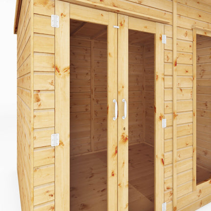 Mercia Summerhouses Mercia 12 x 6 Maine Pent Summerhouse With Side Shed Mercia 12 x 6 Maine Pent Summerhouse With Side Shed