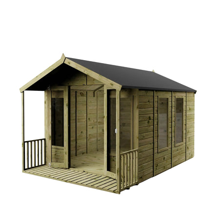 Mercia Summerhouses Mercia 12 x 8 Wessex Summerhouse with Veranda Mercia 12 x 8 Wessex Summerhouse with Veranda