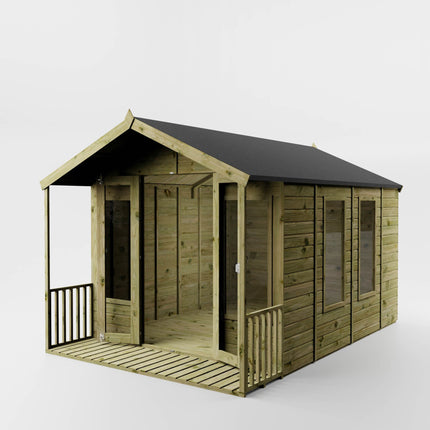 Mercia Summerhouses Mercia 12 x 8 Wessex Summerhouse with Veranda Mercia 12 x 8 Wessex Summerhouse with Veranda