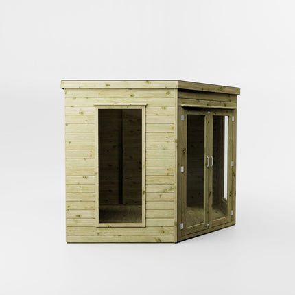 Mercia Summerhouses Mercia 12x8 Premium Corner Summerhouse with Side Shed Mercia 12x8 Premium Corner Summerhouse with Side Shed