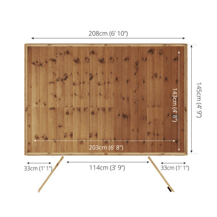 Mercia Summerhouses Mercia 7 x 5 Traditional Double Door Summerhouse Mercia 7 x 5 Traditional Double Door Summerhouse