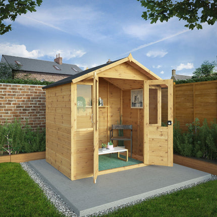 Mercia Summerhouses Mercia 7 x 5 Traditional Double Door Summerhouse Mercia 7 x 5 Traditional Double Door Summerhouse