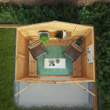 Mercia Summerhouses Mercia 7 x 5 Traditional Double Door Summerhouse Mercia 7 x 5 Traditional Double Door Summerhouse