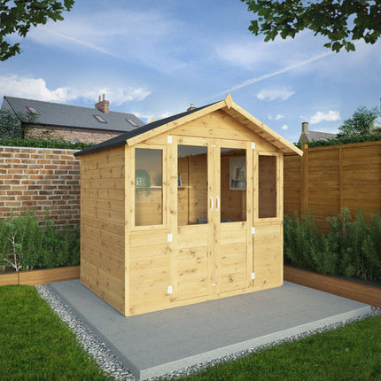 Mercia Summerhouses Mercia 7 x 5 Traditional Double Door Summerhouse Mercia 7 x 5 Traditional Double Door Summerhouse