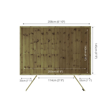 Mercia Summerhouses Mercia 7 x 5 Traditional Double Door Summerhouse Mercia 7 x 5 Traditional Double Door Summerhouse