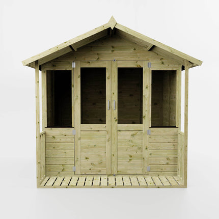 Mercia Summerhouses Mercia 7x7 Wooden Summerhouse with Veranda | Garden Room Mercia 7x7 Wooden Summerhouse with Veranda | Garden Room