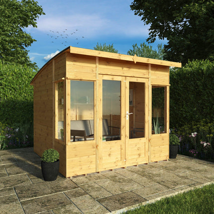 Mercia Summerhouses Mercia 8 x 8 Helios Curved Roof Summerhouse Mercia 8 x 8 Helios Curved Roof Summerhouse