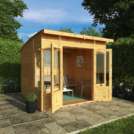Mercia Summerhouses Mercia 8 x 8 Helios Curved Roof Summerhouse Mercia 8 x 8 Helios Curved Roof Summerhouse