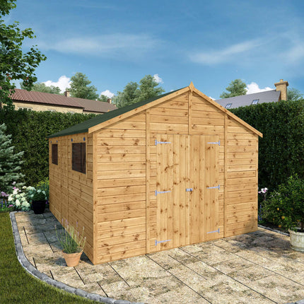 Mercia Wooden Shed Mercia 12x10 Premium Shiplap Apex Workshop