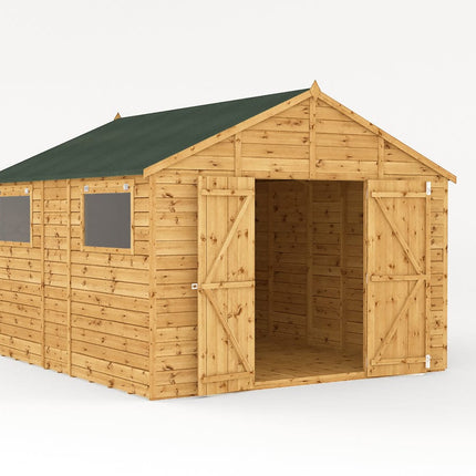Mercia Wooden Shed Mercia 12x10 Premium Shiplap Apex Workshop