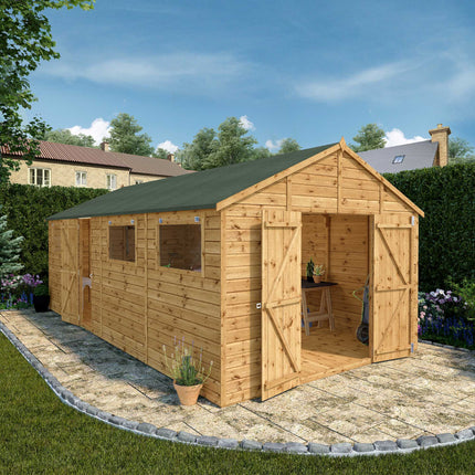Mercia Wooden Shed Mercia 20 x 10 Premium Shiplap Apex Workshop
