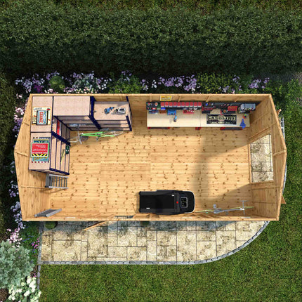 Mercia Wooden Shed Mercia 20 x 10 Premium Shiplap Apex Workshop