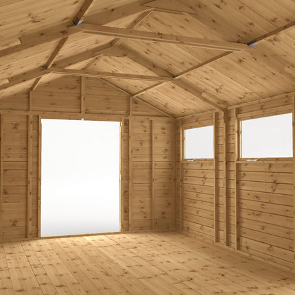 Mercia Wooden Shed Mercia 20 x 10 Premium Shiplap Apex Workshop