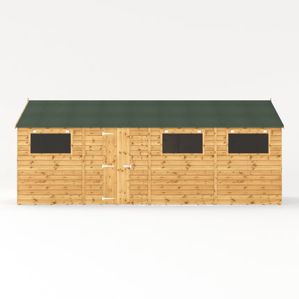 Mercia Wooden Shed Mercia 20 x 10 Premium Shiplap Apex Workshop