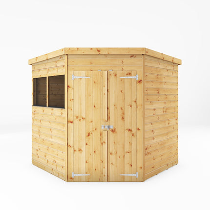 Mercia Wooden Shed Mercia 7x7 Shiplap Corner Wooden Shed