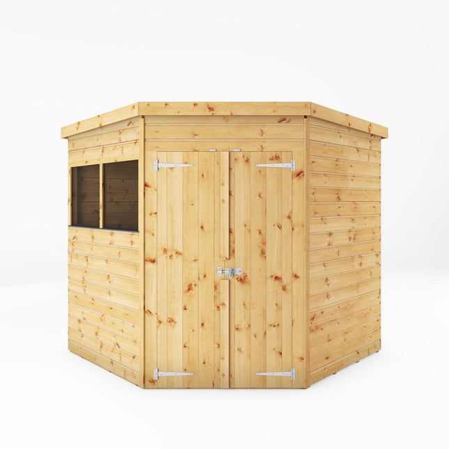 Mercia Wooden Shed Mercia 7x7 Shiplap Corner Wooden Shed