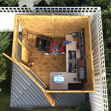 Mercia Wooden Shed Mercia 7x7 Shiplap Corner Wooden Shed