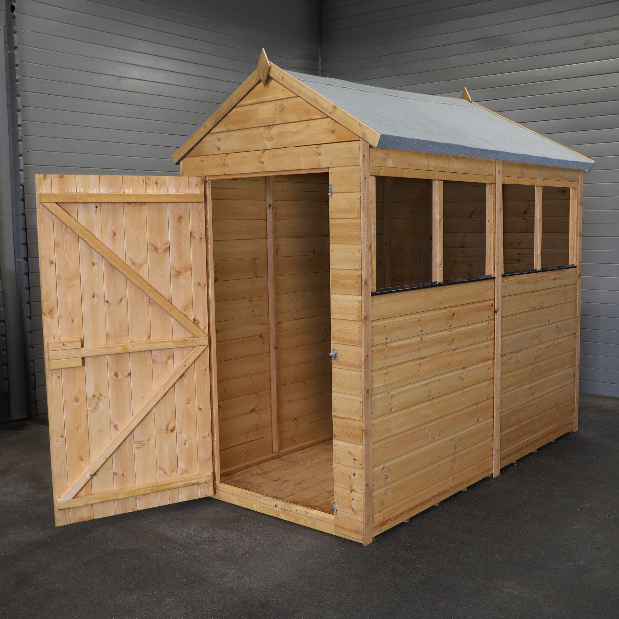 Mercia The Woodsman 8x4 Shiplap Apex Wooden Shed – Garden Building