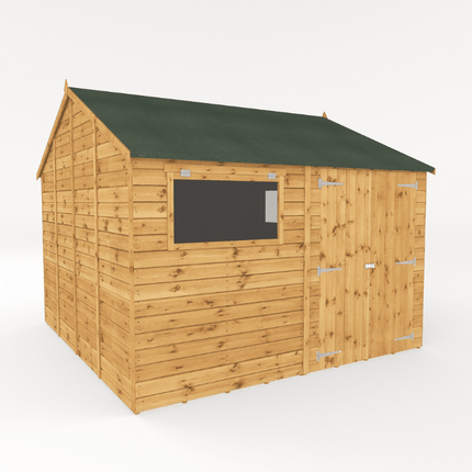 Mercia Wooden Sheds Mercia 10 x 10 Premium Shiplap Reverse Apex Workshop Mercia 10 x 10 Premium Shiplap Reverse Apex Workshop