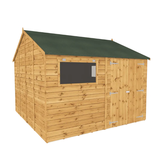 Mercia Wooden Sheds Mercia 10 x 10 Premium Shiplap Reverse Apex Workshop Mercia 10 x 10 Premium Shiplap Reverse Apex Workshop