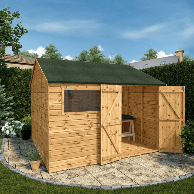 Mercia Wooden Sheds Mercia 10 x 10 Premium Shiplap Reverse Apex Workshop Mercia 10 x 10 Premium Shiplap Reverse Apex Workshop