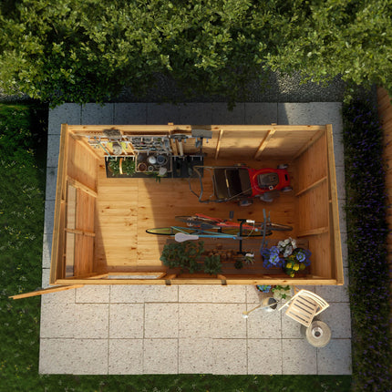 Mercia Wooden Sheds Mercia 10 x 6 Woodsman Shiplap Pent Shed - Styrene Mercia 10 x 6 Woodsman Shiplap Pent Shed - Styrene