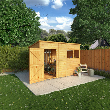 Mercia Wooden Sheds Mercia 10 x 6 Woodsman Shiplap Pent Shed - Styrene Mercia 10 x 6 Woodsman Shiplap Pent Shed - Styrene