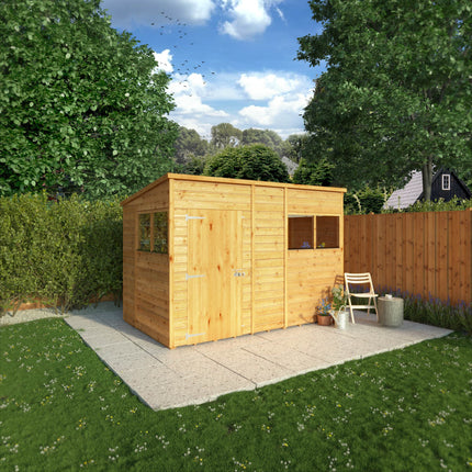 Mercia Wooden Sheds Mercia 10 x 6 Woodsman Shiplap Pent Shed - Styrene Mercia 10 x 6 Woodsman Shiplap Pent Shed - Styrene