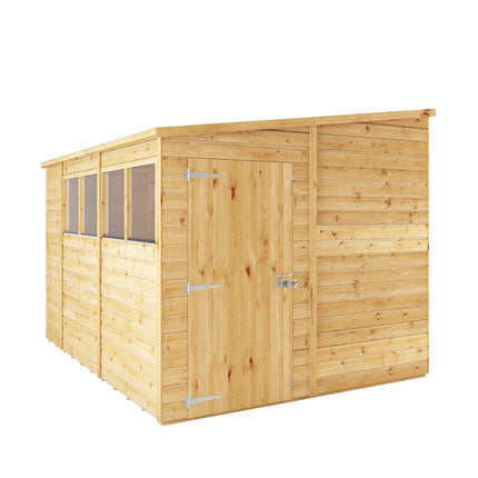 Mercia Wooden Sheds Mercia 10 x 8 Premium Woodsman Shiplap Pent Shed - Glass Mercia 10 x 8 Premium Woodsman Shiplap Pent Shed - Glass