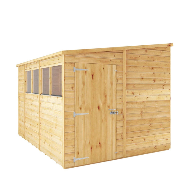 Mercia Wooden Sheds Mercia 10 x 8 Premium Woodsman Shiplap Pent Shed - Glass Mercia 10 x 8 Premium Woodsman Shiplap Pent Shed - Glass