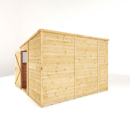 Mercia Wooden Sheds Mercia 10 x 8 Premium Woodsman Shiplap Pent Shed - Glass Mercia 10 x 8 Premium Woodsman Shiplap Pent Shed - Glass