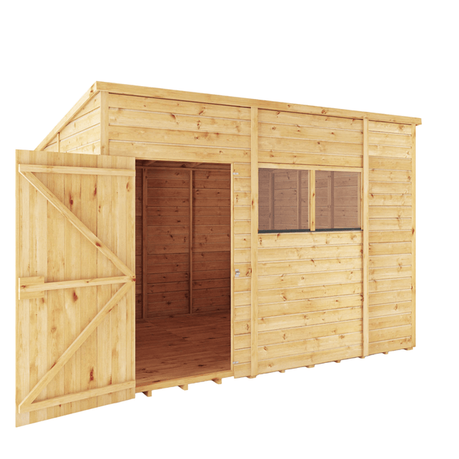 Mercia Wooden Sheds Mercia 10 x 8 Woodsman Shiplap Pent Shed - Styrene Mercia 10 x 8 Woodsman Shiplap Pent Shed - Styrene