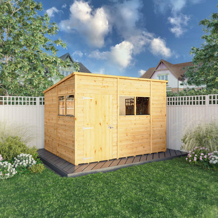 Mercia Wooden Sheds Mercia 10 x 8 Woodsman Shiplap Pent Shed - Styrene Mercia 10 x 8 Woodsman Shiplap Pent Shed - Styrene