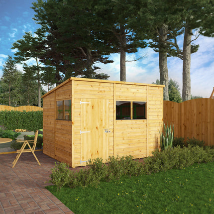 Mercia Wooden Sheds Mercia 10 x 8 Woodsman Shiplap Pent Shed - Styrene Mercia 10 x 8 Woodsman Shiplap Pent Shed - Styrene