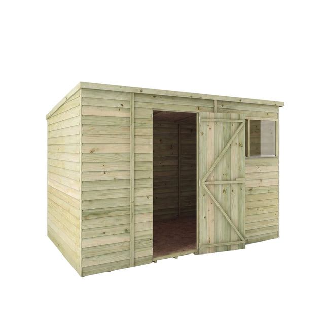 Mercia Wooden Sheds Mercia 10x6 Overlap Pent Shed Mercia 10x6 Overlap Pent Shed