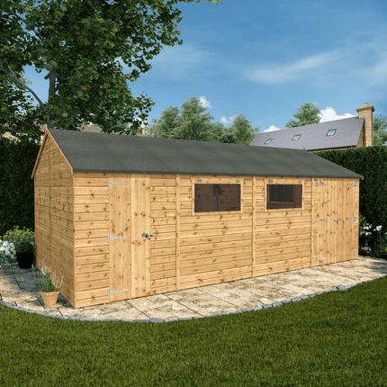 Mercia Wooden Sheds Mercia 20 x 10 Premium Shiplap Reverse Apex Workshop Mercia 20 x 10 Premium Shiplap Reverse Apex Workshop