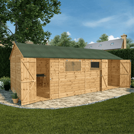 Mercia Wooden Sheds Mercia 20 x 10 Premium Shiplap Reverse Apex Workshop Mercia 20 x 10 Premium Shiplap Reverse Apex Workshop