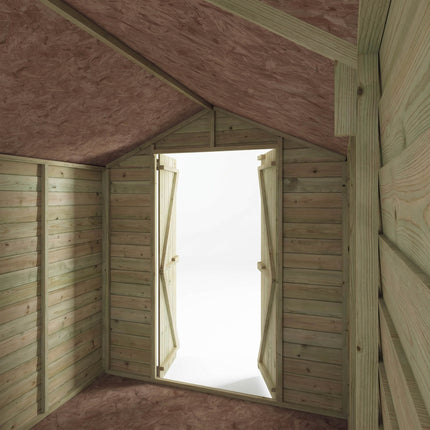 Mercia Wooden Sheds Mercia 8 x 6 Overlap Apex - Double Door Mercia 8 x 6 Overlap Apex - Double Door